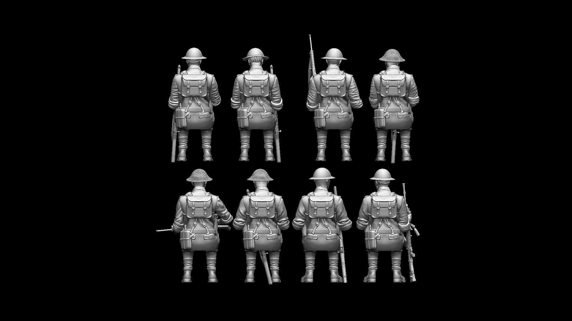 British Soldiers Africa Corps 3D print model_38