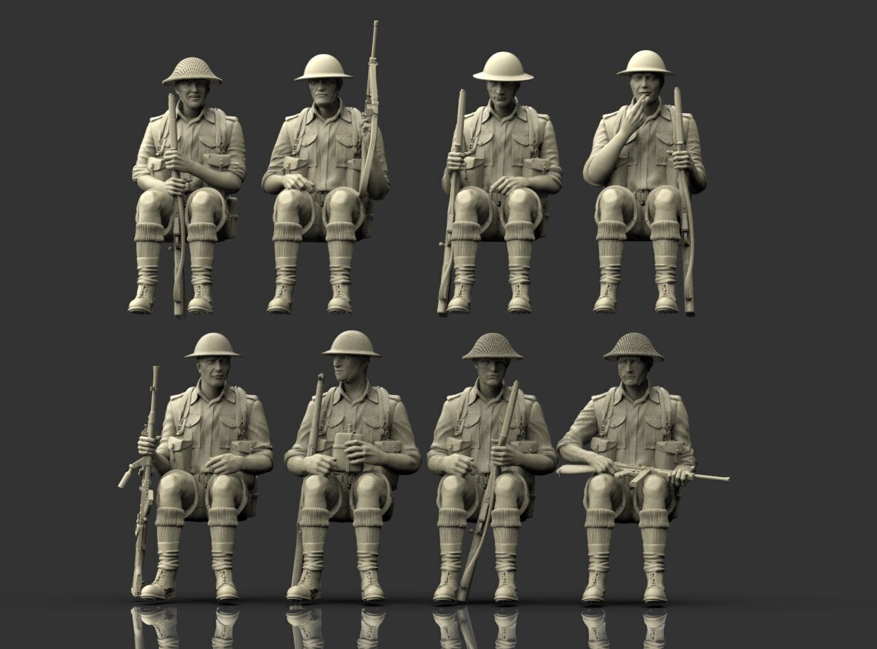 British Soldiers Africa Corps 3D print model_15