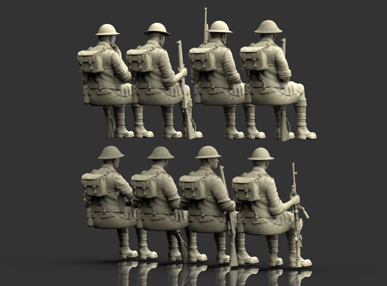 British Soldiers Africa Corps 3D print model_58