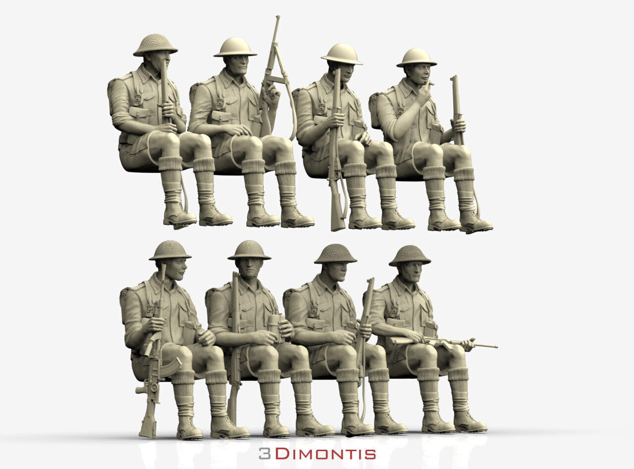 British Soldiers Africa Corps 3D print model_22