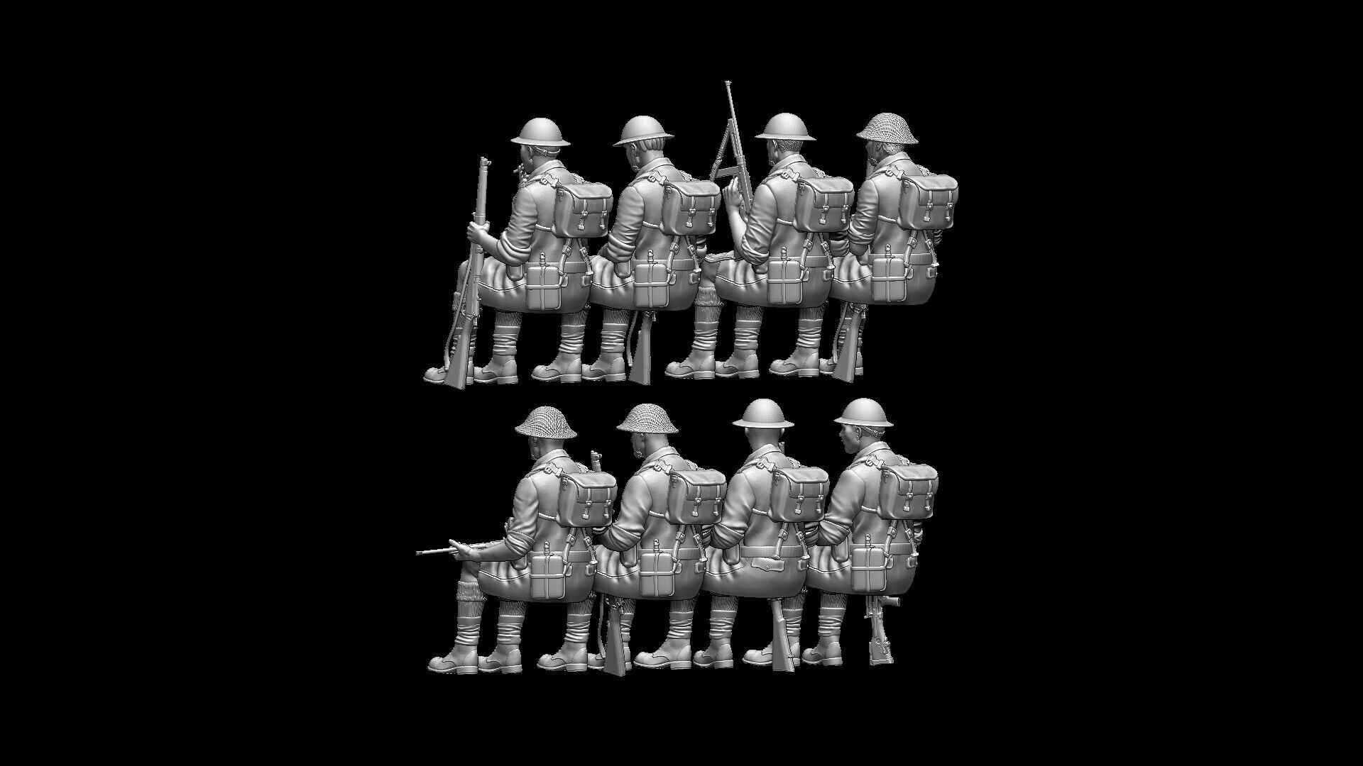 British Soldiers Africa Corps 3D print model_30