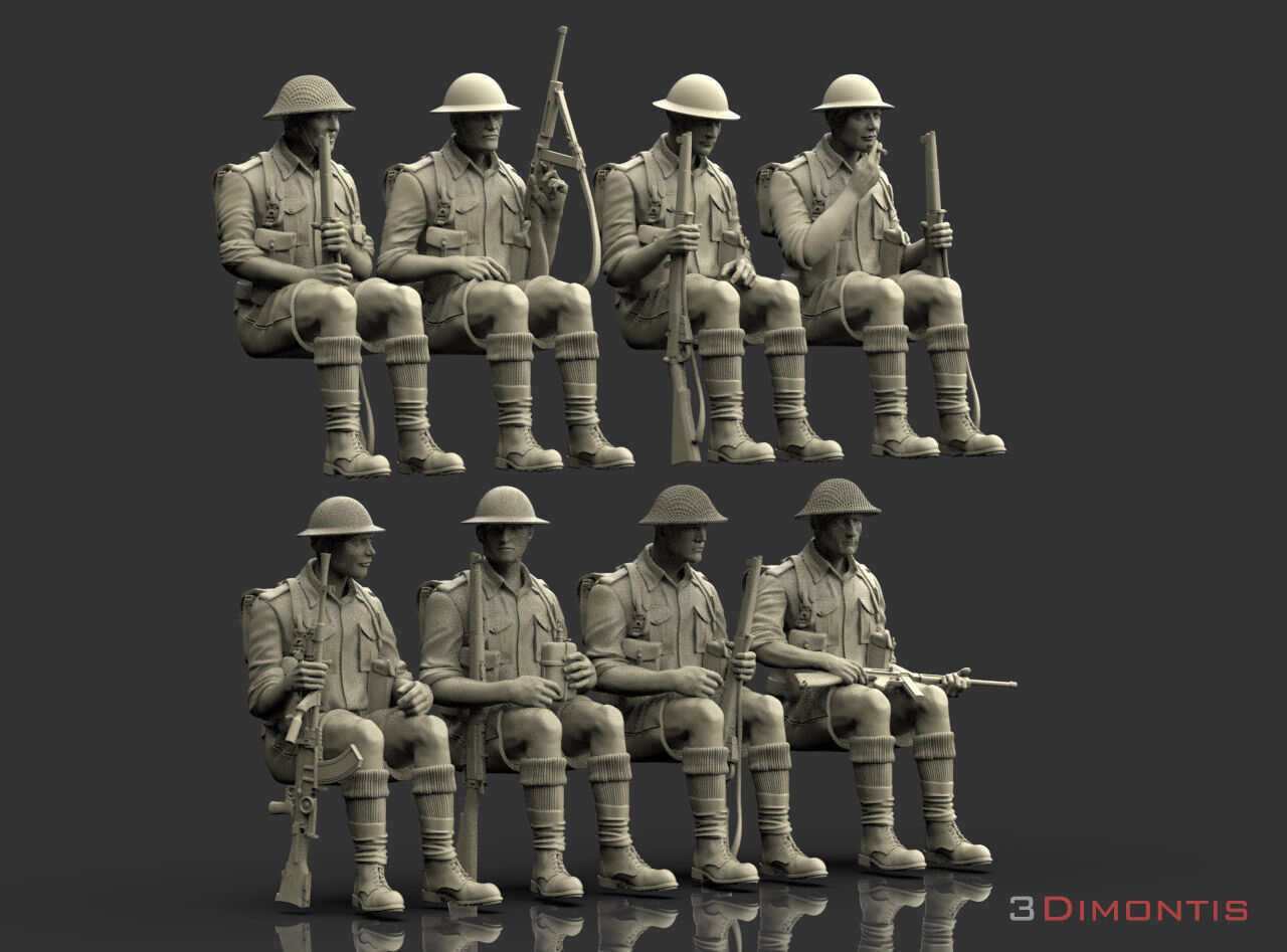 British Soldiers Africa Corps 3D print model_68