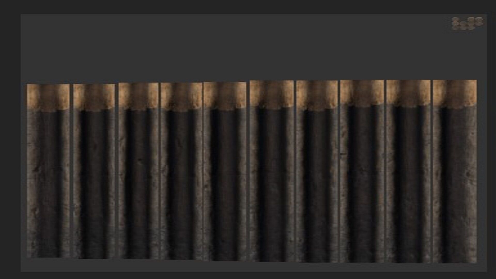 Log Wall Low-poly 3D model_12