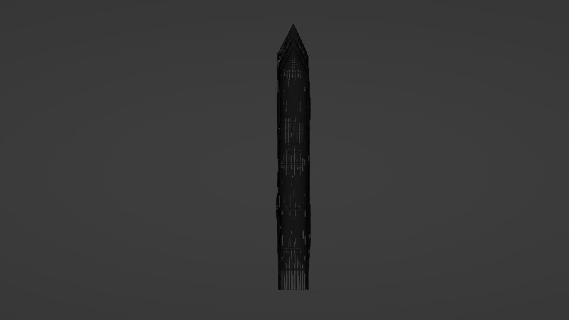Log Wall Low-poly 3D model_10
