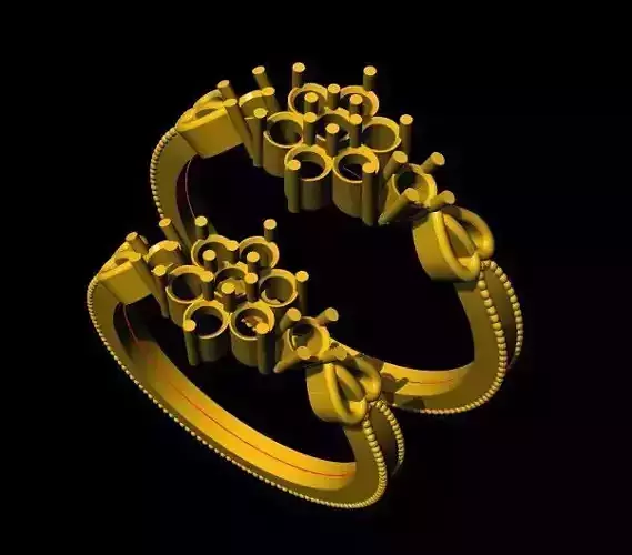 Cluster ring 3dm file