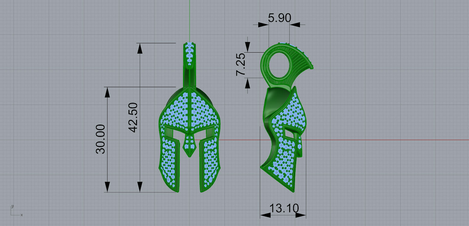 Gold N1289 3D print model_5