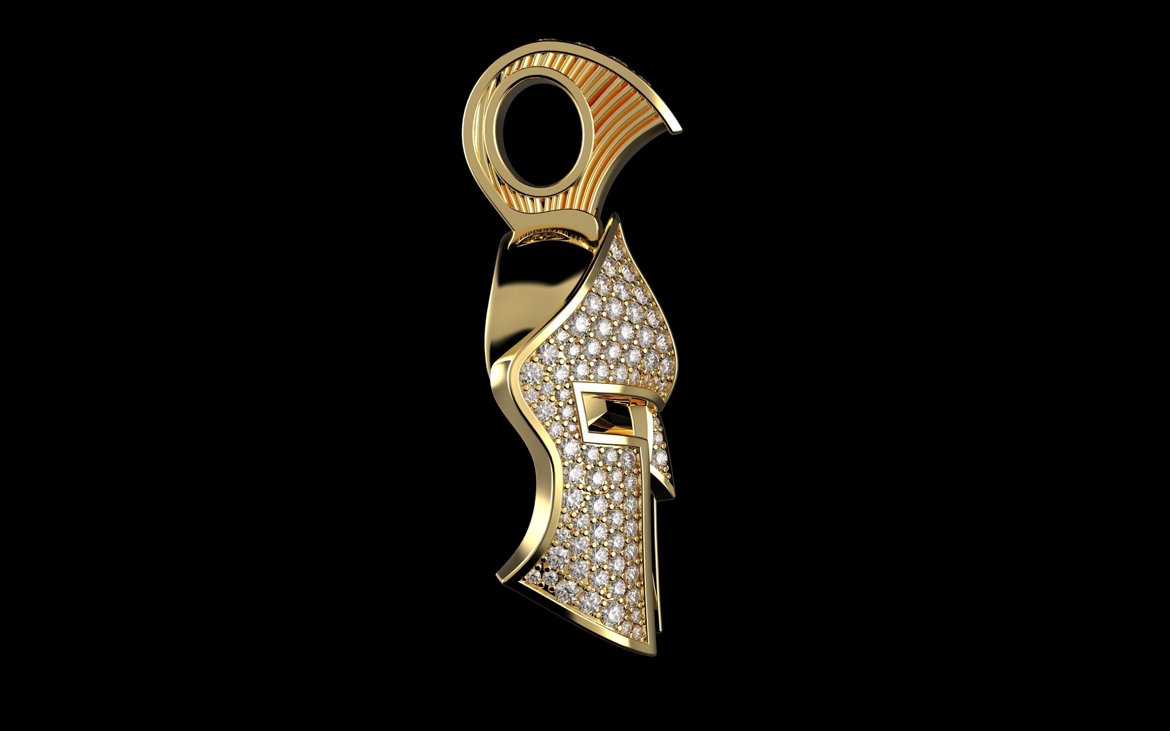 Gold N1289 3D print model_3