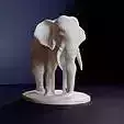 Elephant standing STL