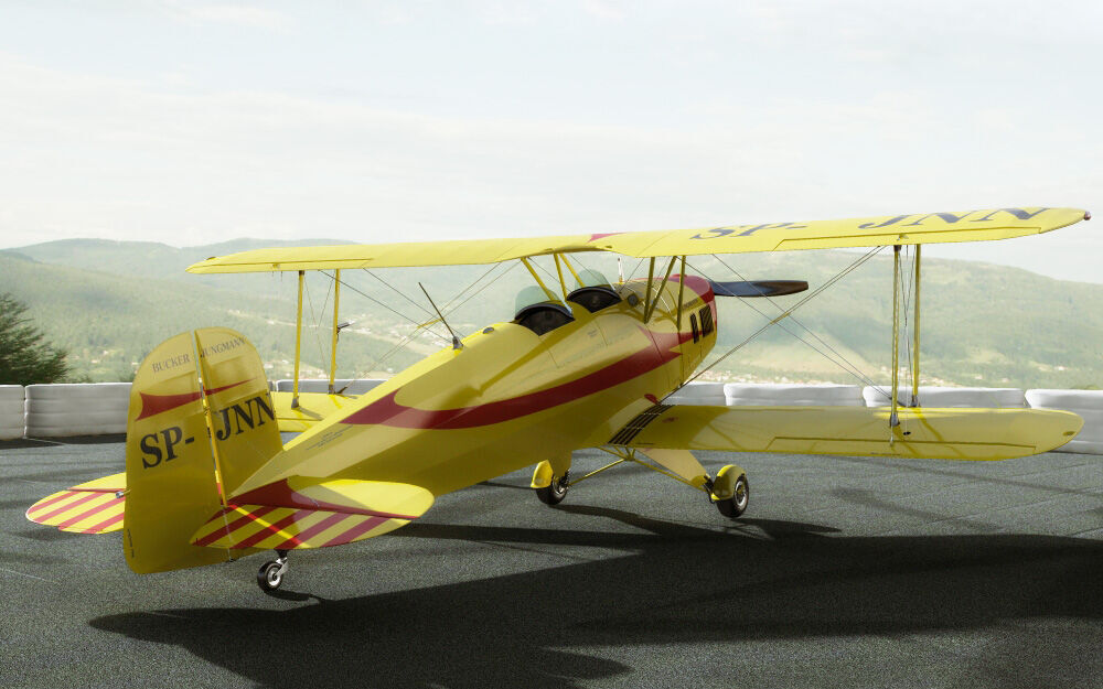 Bucker Bu131 Jungmann Tatra T-131 3D model_15