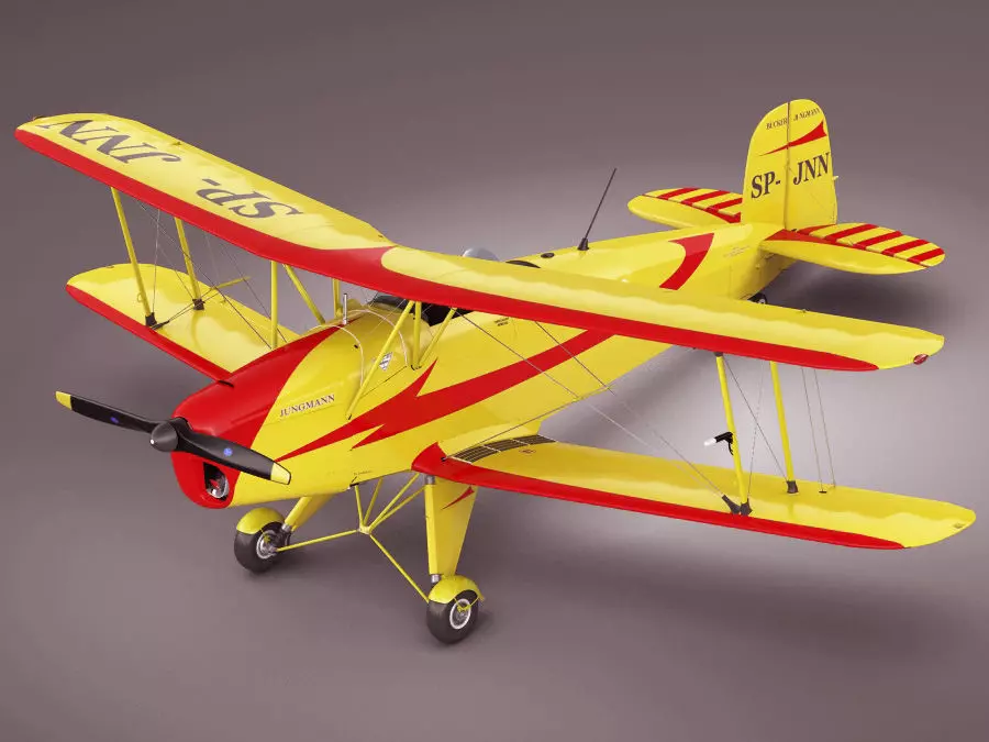 Bucker Bu131 Jungmann Tatra T-131 3D model_0