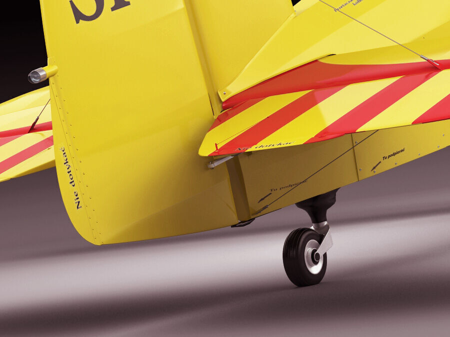 Bucker Bu131 Jungmann Tatra T-131 3D model_7