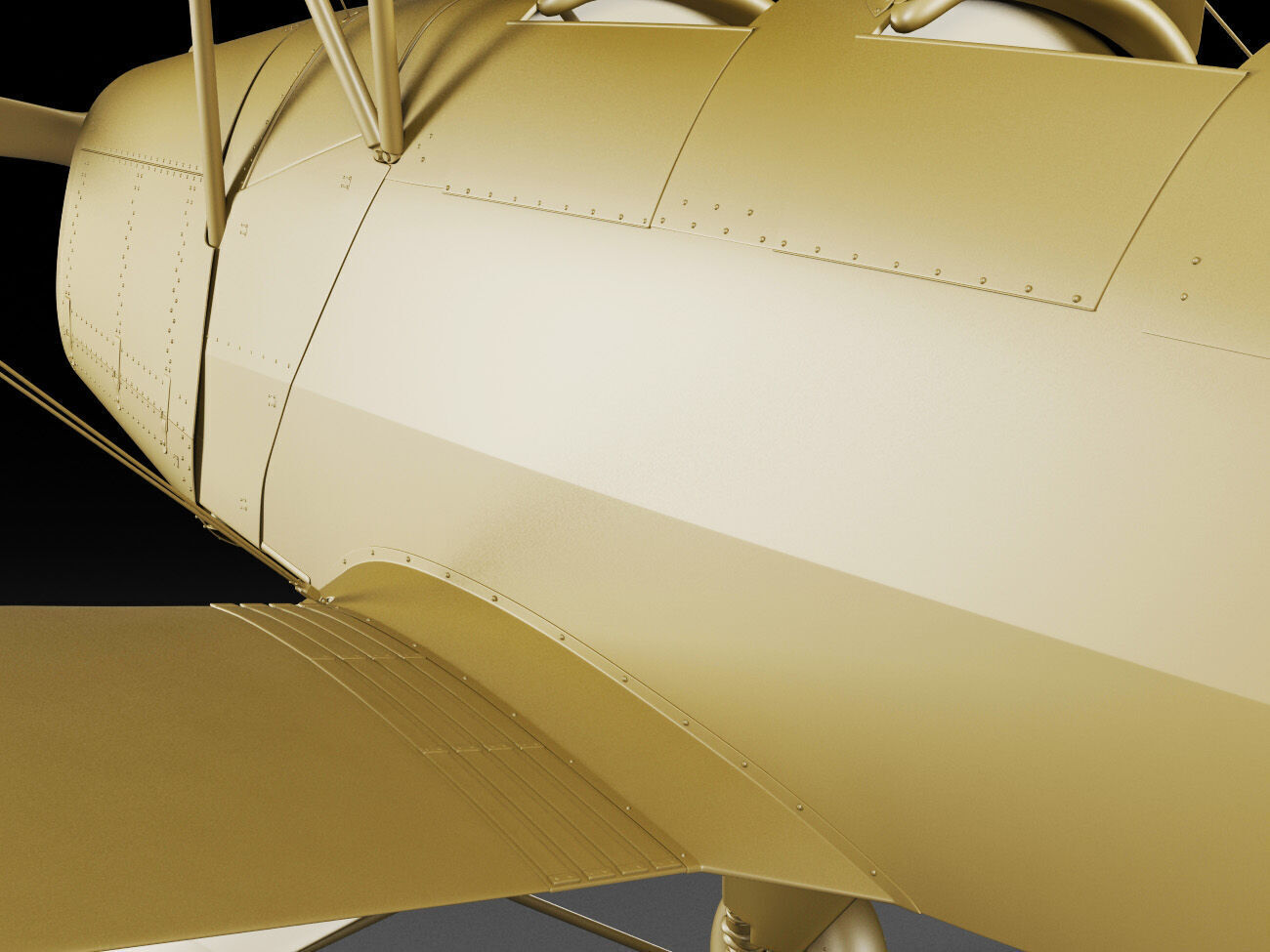 Bucker Bu131 Jungmann Tatra T-131 3D model_21