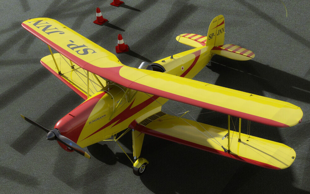 Bucker Bu131 Jungmann Tatra T-131 3D model_14