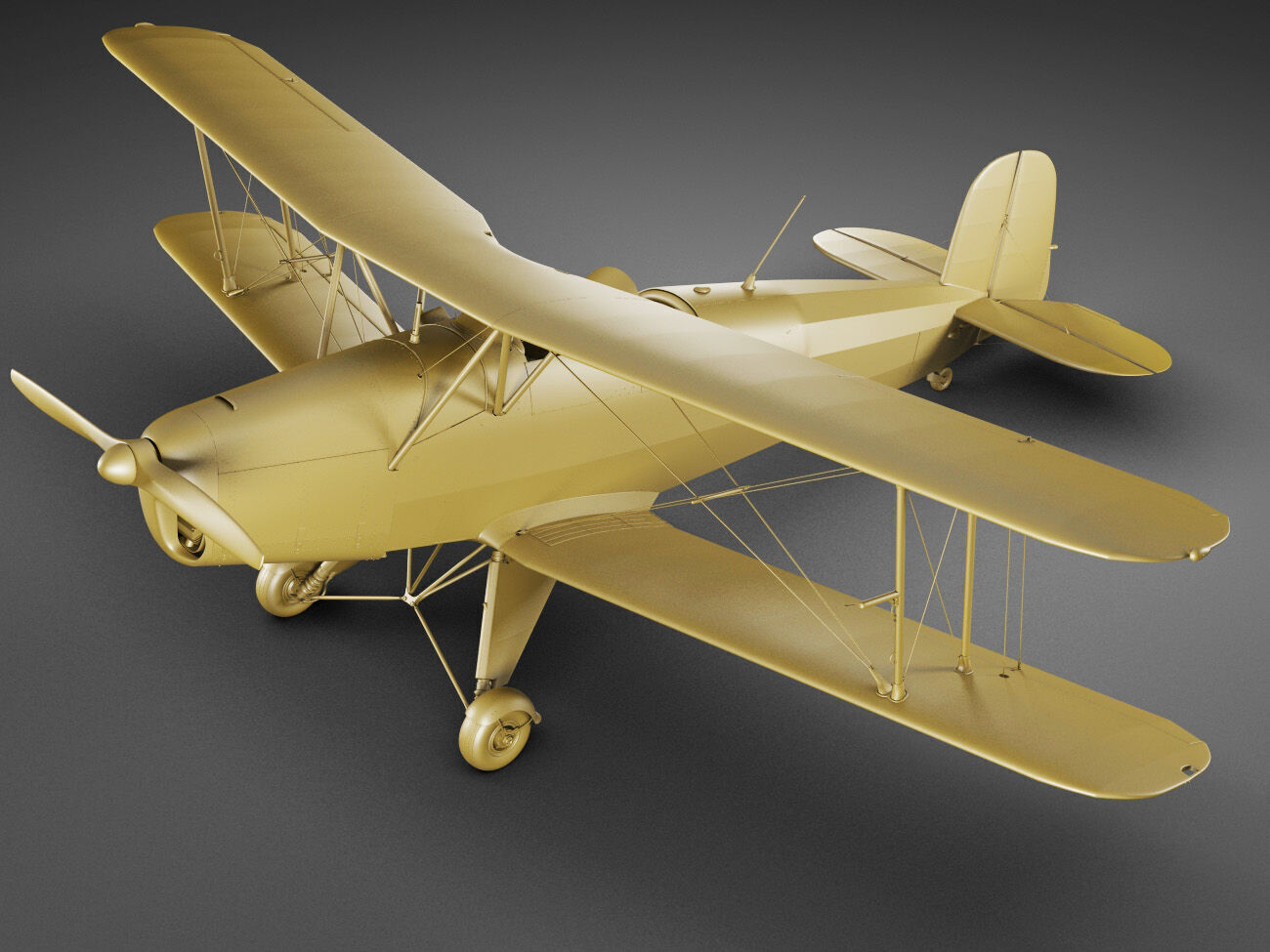 Bucker Bu131 Jungmann Tatra T-131 3D model_16