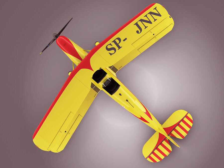 Bucker Bu131 Jungmann Tatra T-131 3D model_4