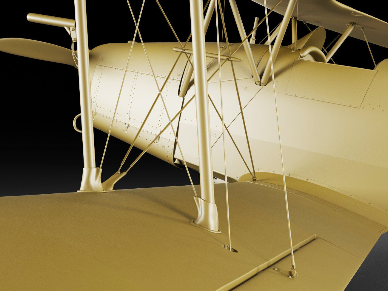 Bucker Bu131 Jungmann Tatra T-131 3D model_22