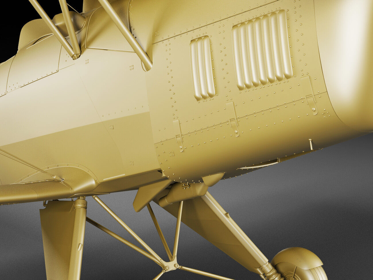 Bucker Bu131 Jungmann Tatra T-131 3D model_20