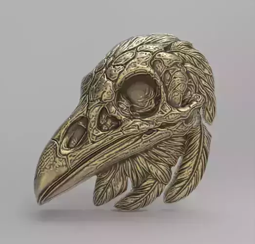 Bird skull cnc wall decor  3D print model
