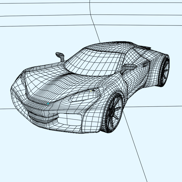 Raveox concept car 3D model_8