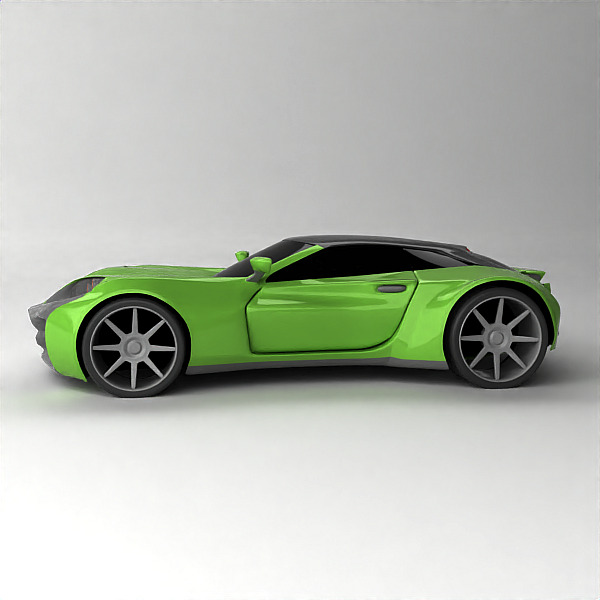 Raveox concept car 3D model_2