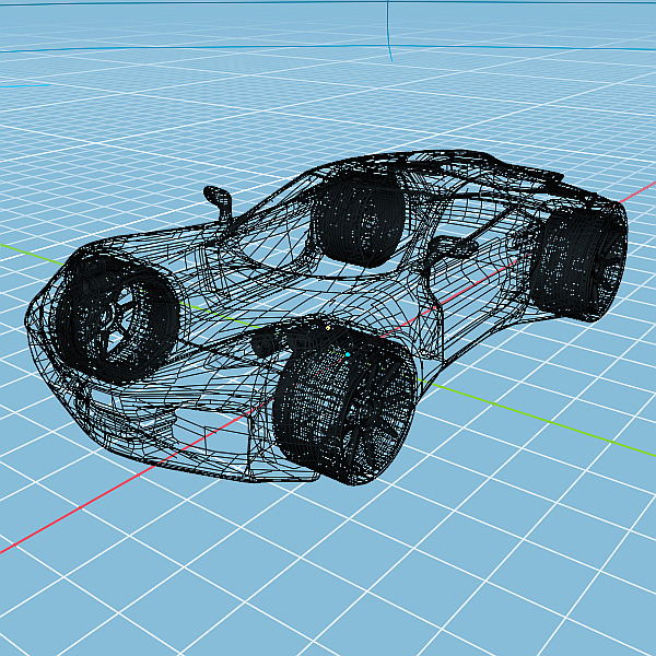 Raveox concept car 3D model_7
