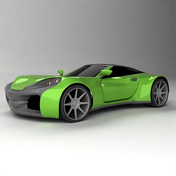 Raveox concept car 3D model_5