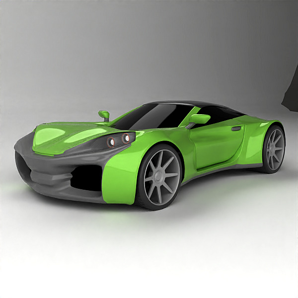 Raveox concept car 3D model_3