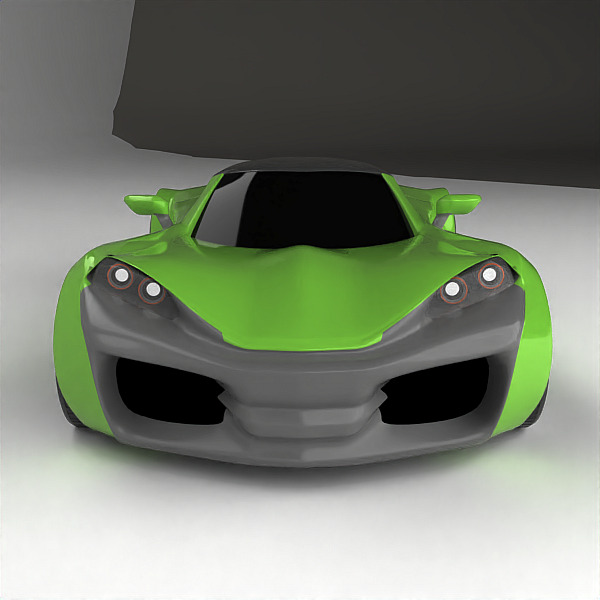 Raveox concept car 3D model_4