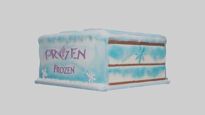 Frozen Cake Pack model 3D model 3