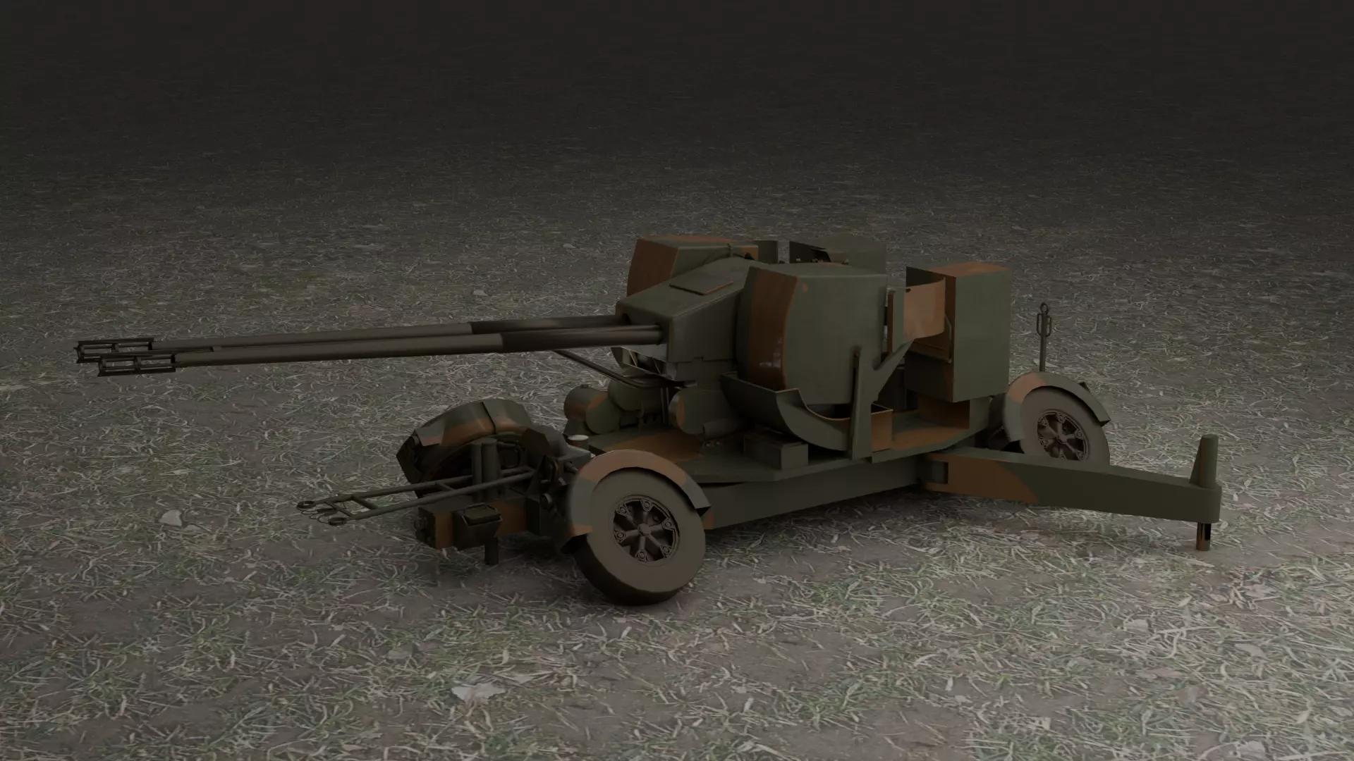 Sky guard  Oerlikon 35 mm 3D model_0