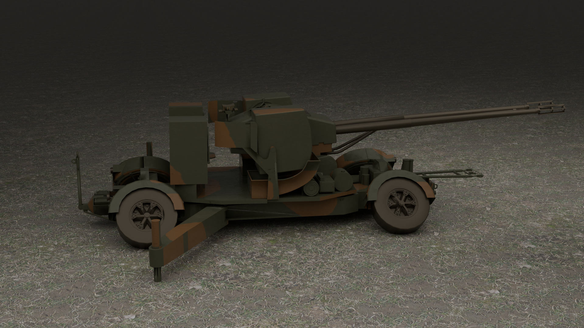 Sky guard  Oerlikon 35 mm 3D model_2