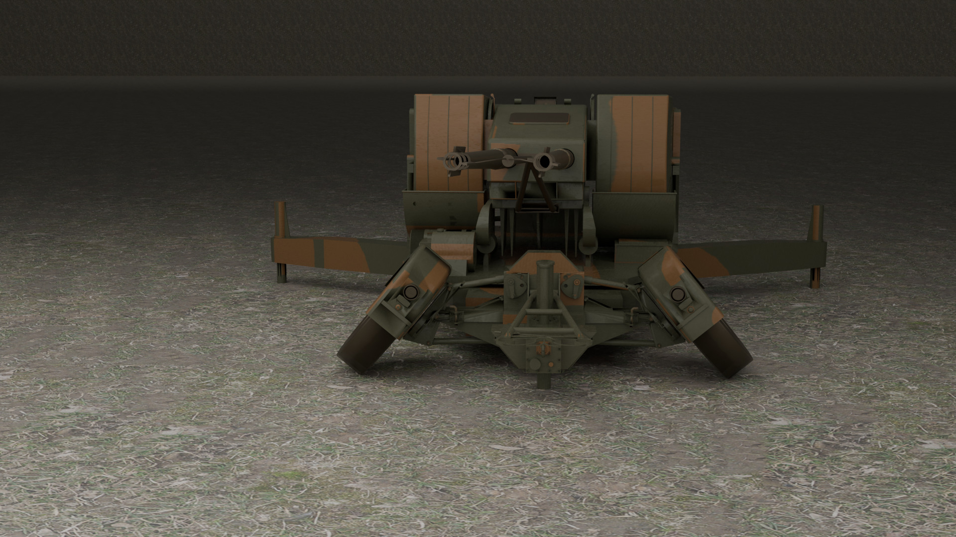 Sky guard  Oerlikon 35 mm 3D model_1