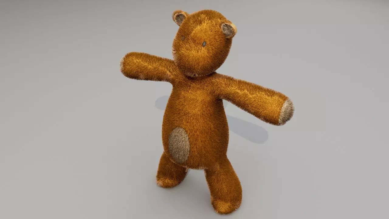 Teddy Doll 3D model_0
