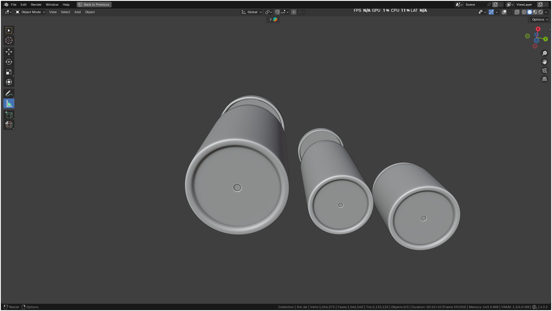Printable Clear plastic container jar 3D print model_40