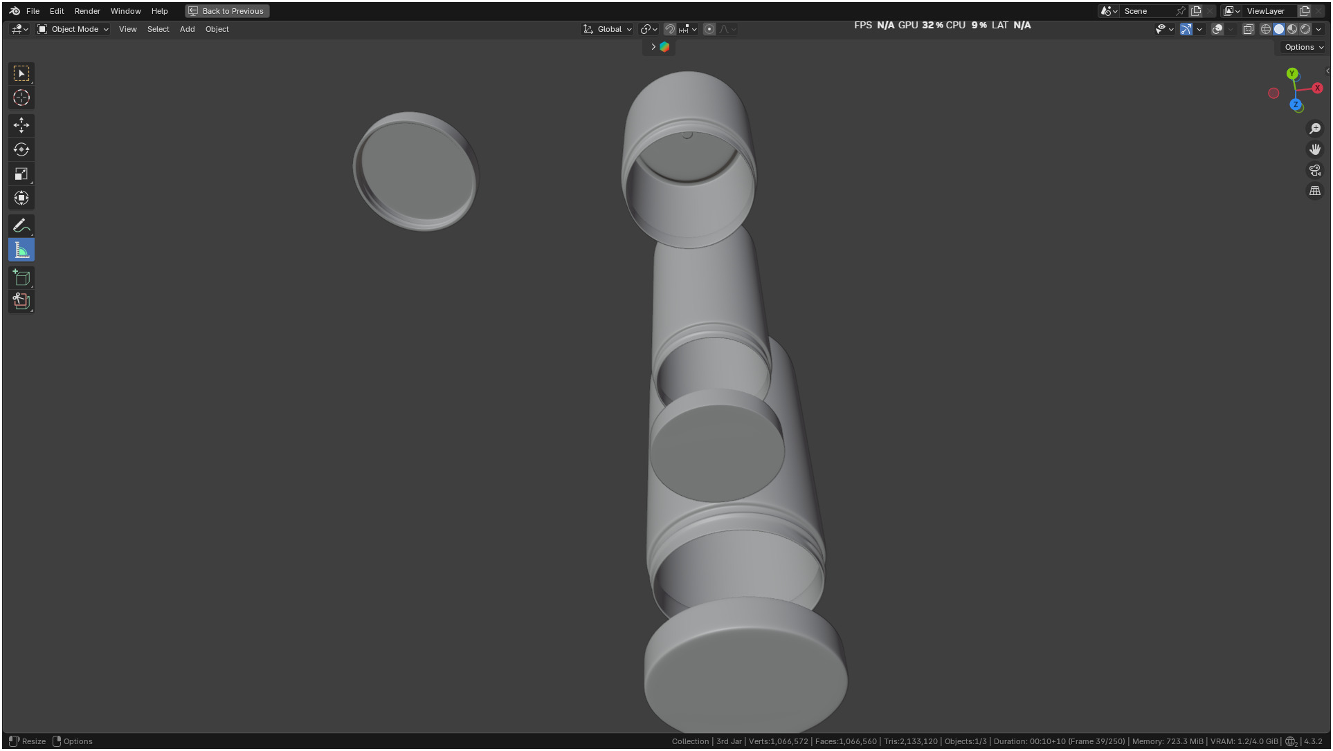 Printable Clear plastic container jar 3D print model_24