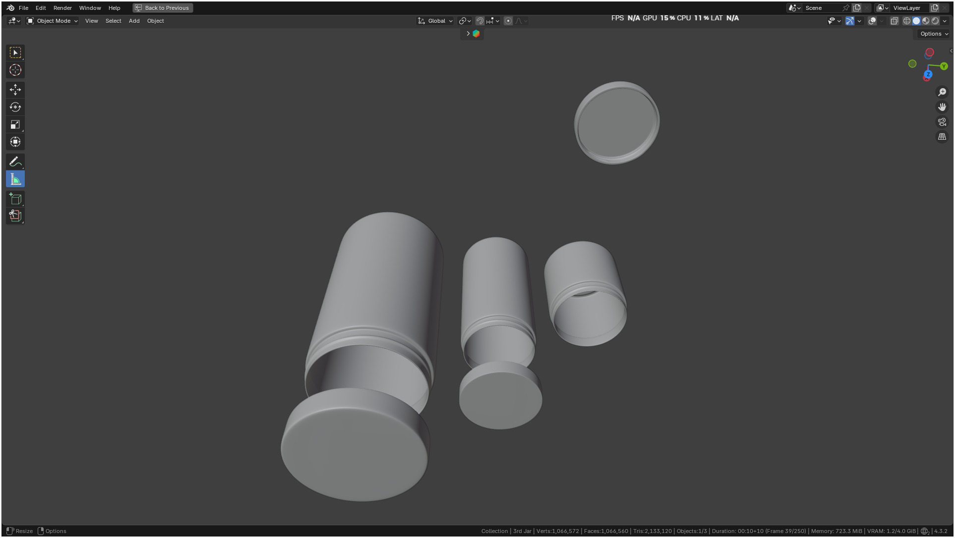 Printable Clear plastic container jar 3D print model_26