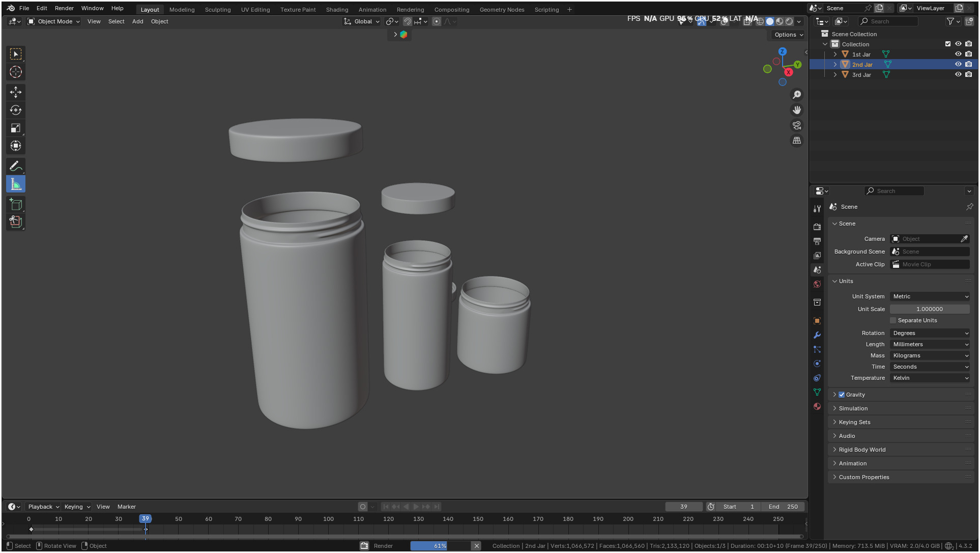 Printable Clear plastic container jar 3D print model_5
