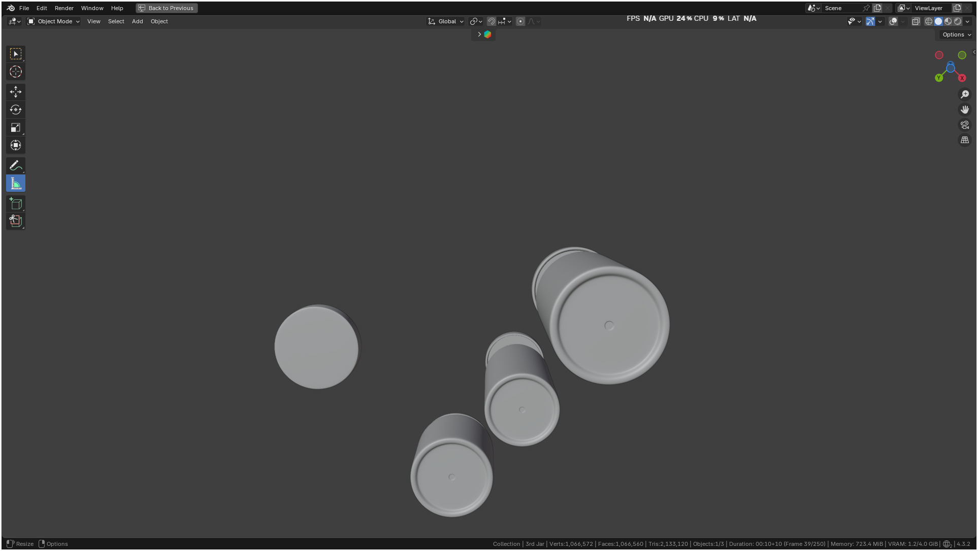 Printable Clear plastic container jar 3D print model_17