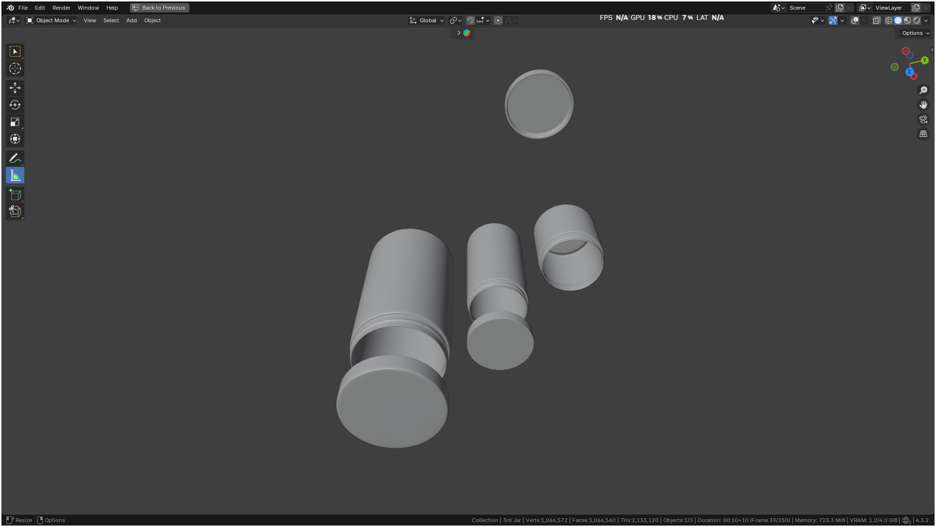 Printable Clear plastic container jar 3D print model_25