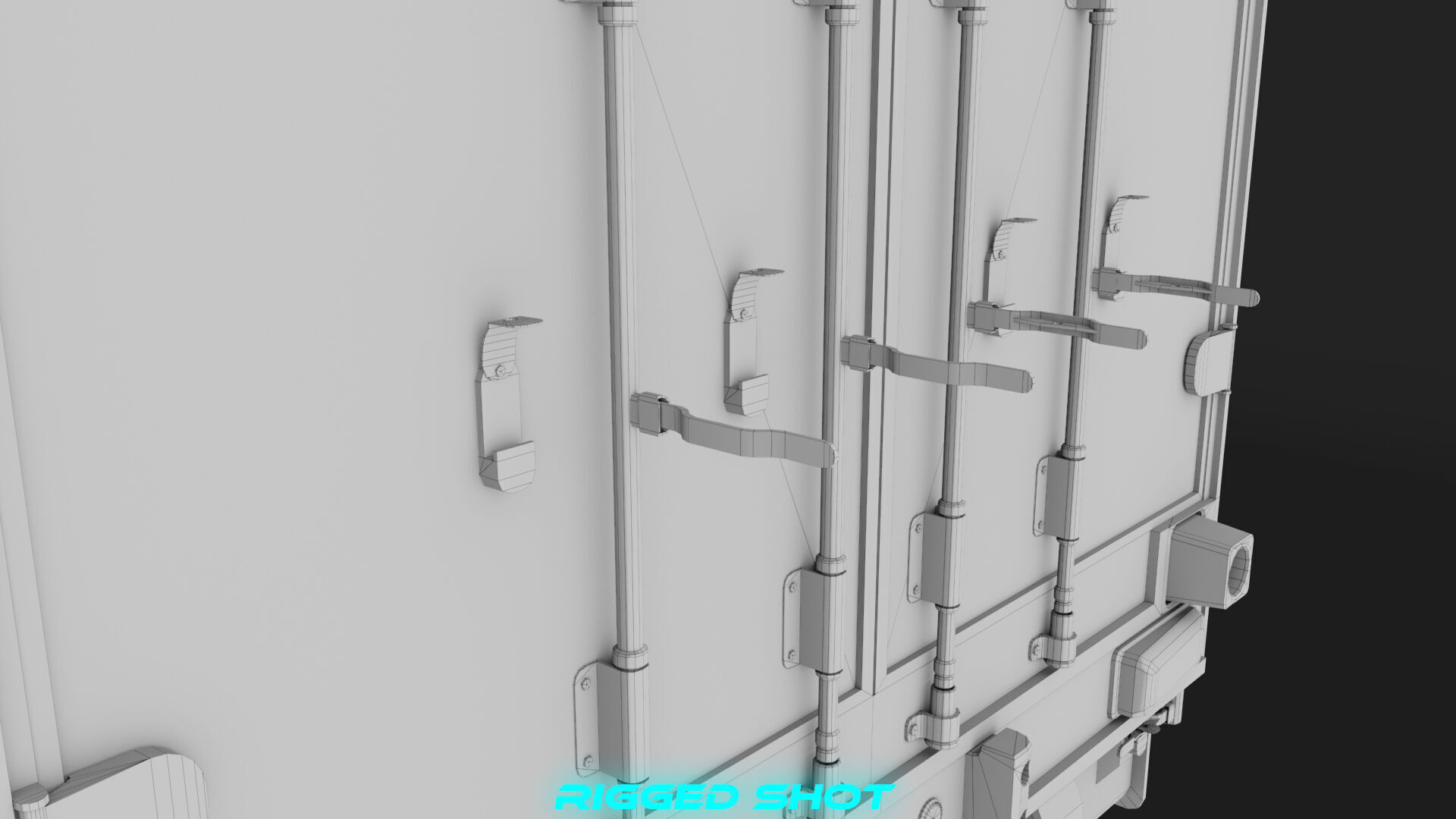 Curtainsider Semi Trailer All PBR Unity UE Textures Low-poly 3D model_50