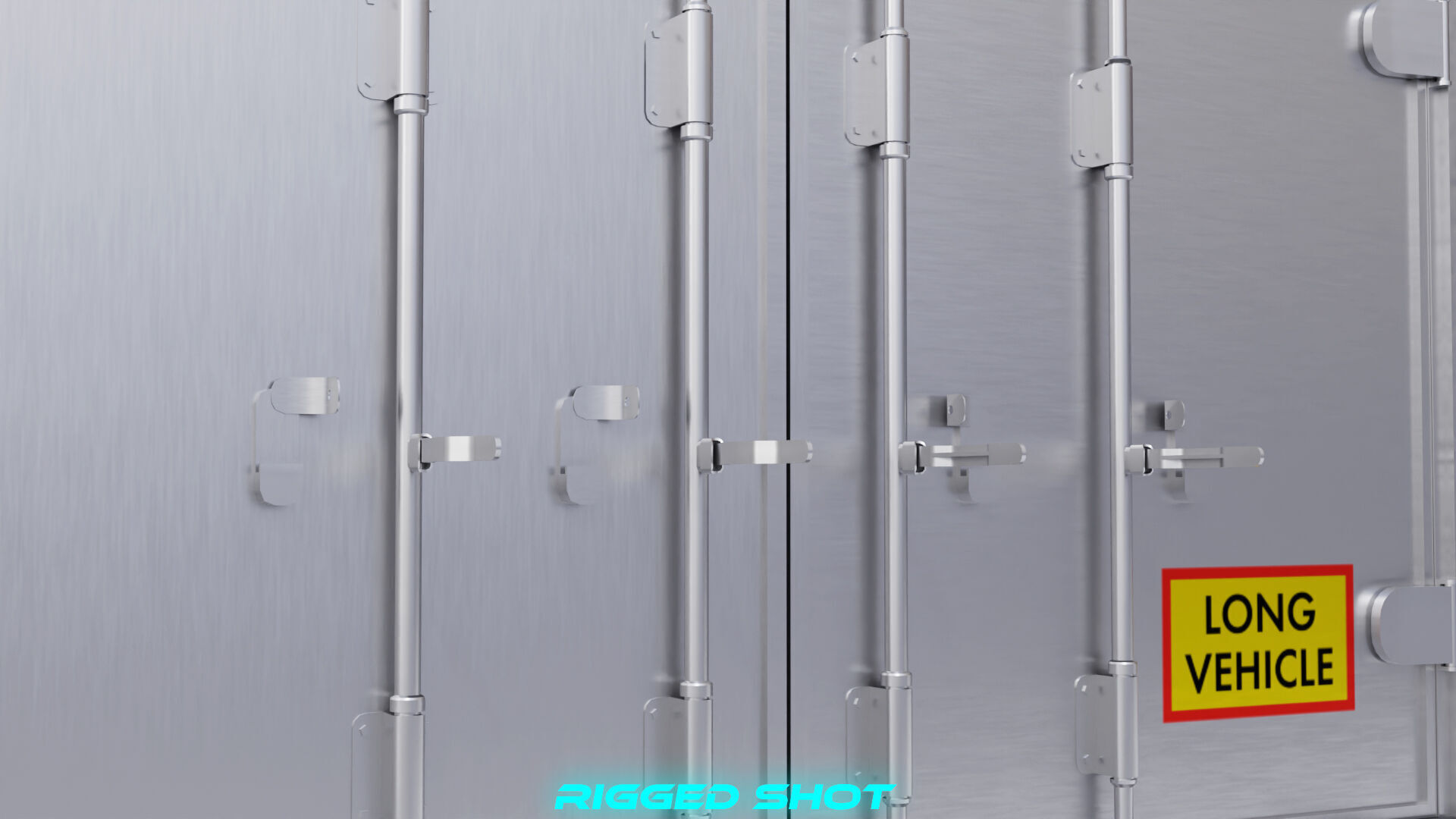 Curtainsider Semi Trailer All PBR Unity UE Textures Low-poly 3D model_29