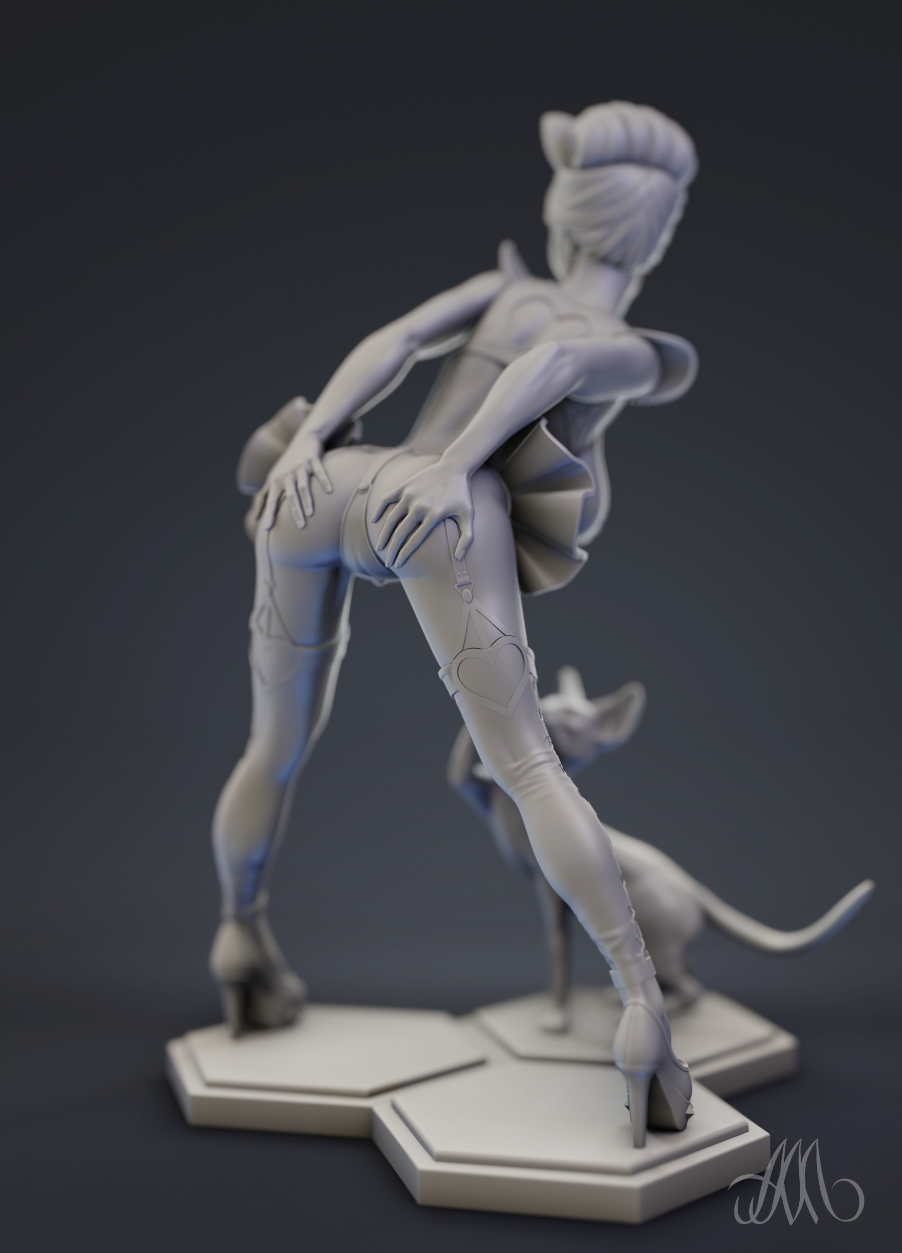 Cats NSFW PRE-SUPPORTED 3D print model_2