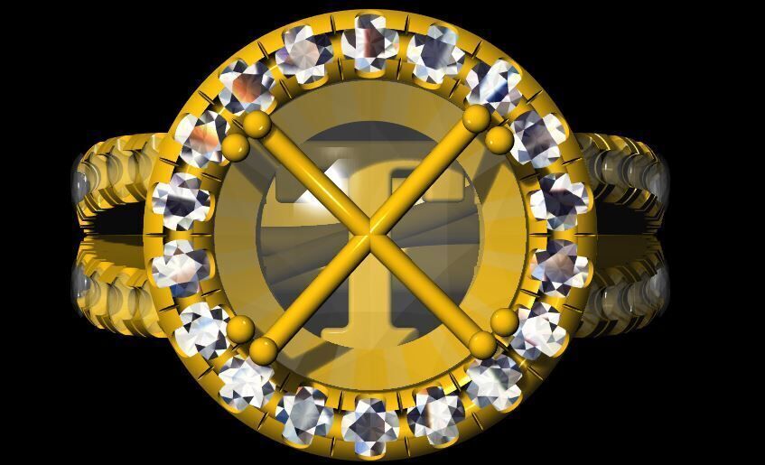 Cocktail Ring 3dm file 3D print model_1