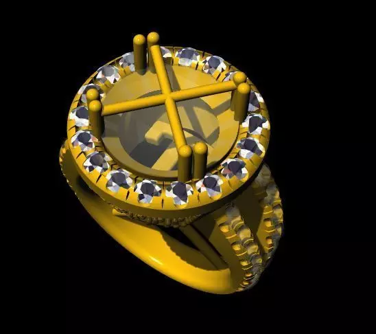 Cocktail Ring 3dm file 3D print model_0