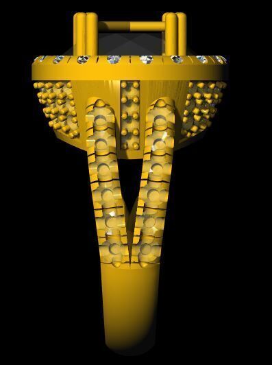 Cocktail Ring 3dm file 3D print model_2