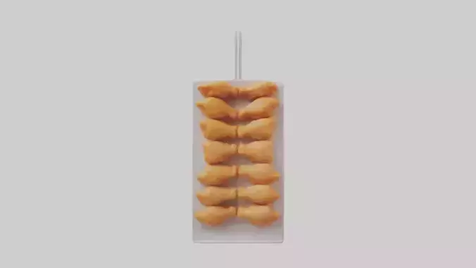 Frozen Chicken Wings Pack model 3D model