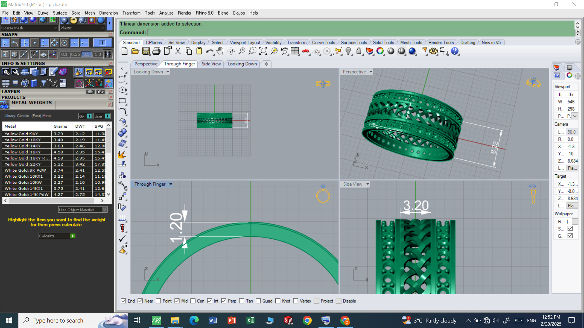  ring Screw Free 3D print model_1