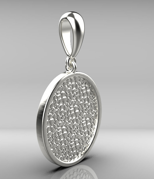 pendent gold 3D print model_26