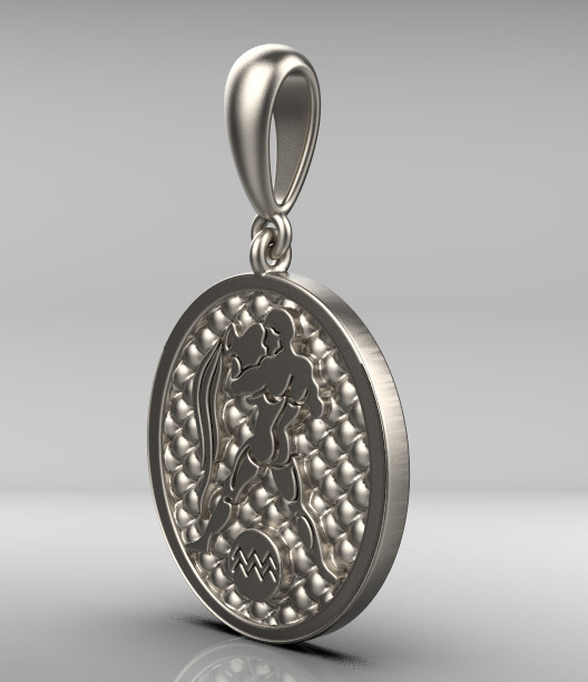 pendent gold 3D print model_20