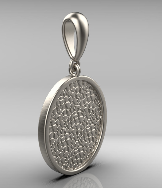 pendent gold 3D print model_23